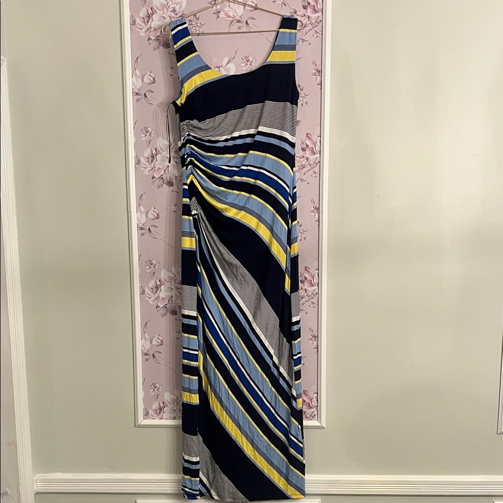Spense Colorful Striped Maxi Dress